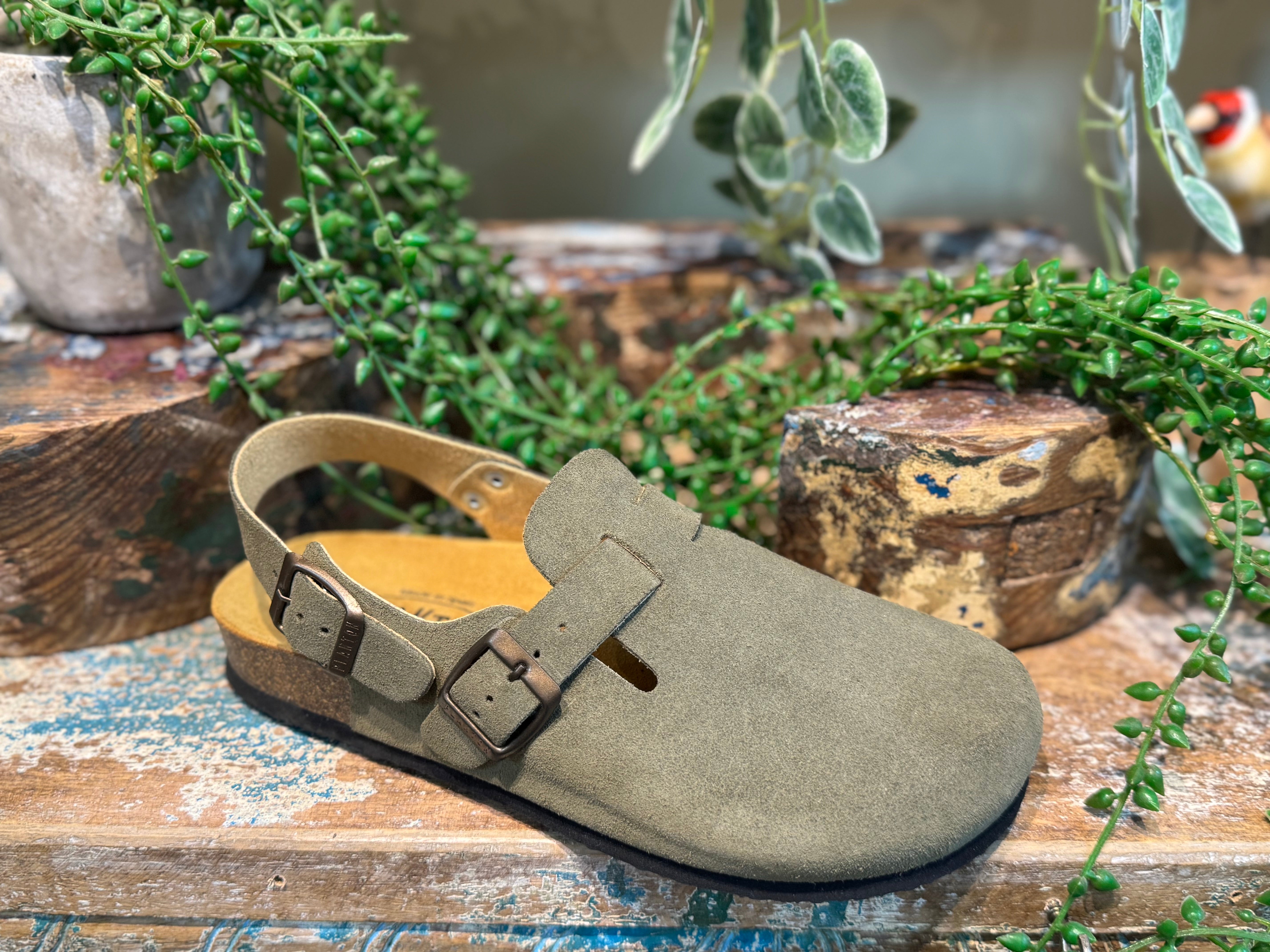 Plakton Clog WITH STRAP  - Light Khaki