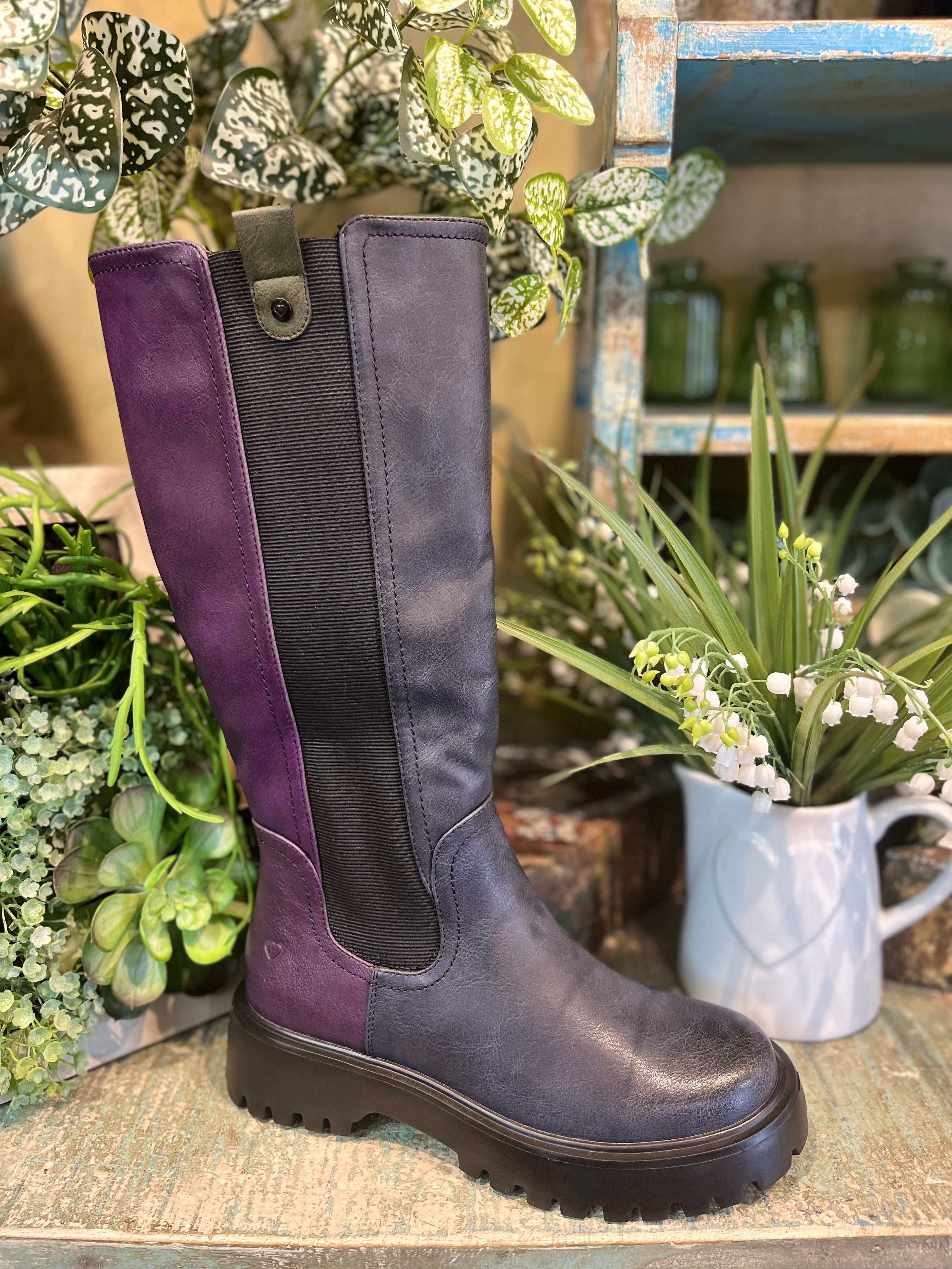 Heavenly Feet -  Zinnia - Purple/Navy Multi