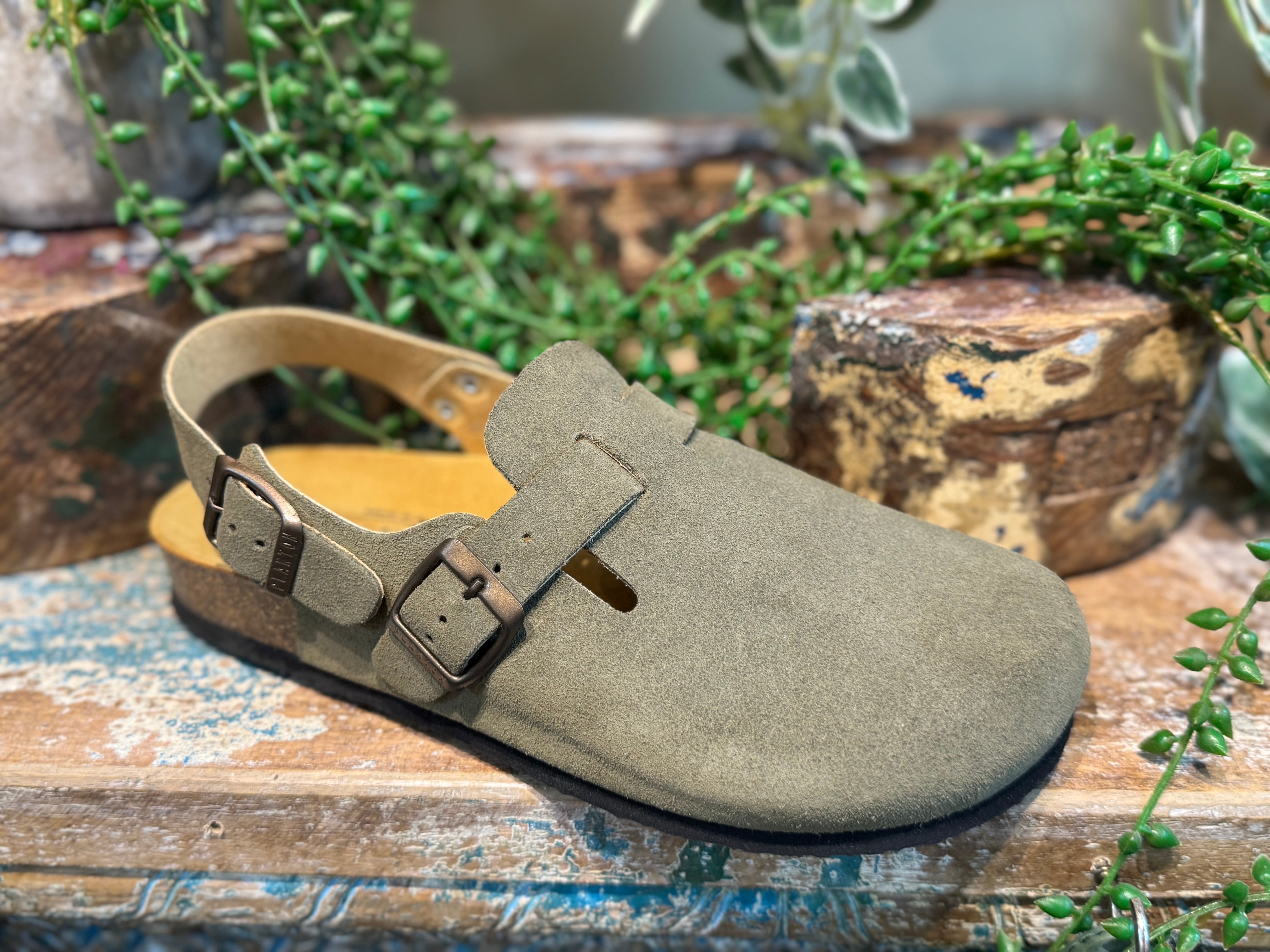 Plakton Clog WITH STRAP  - Light Khaki