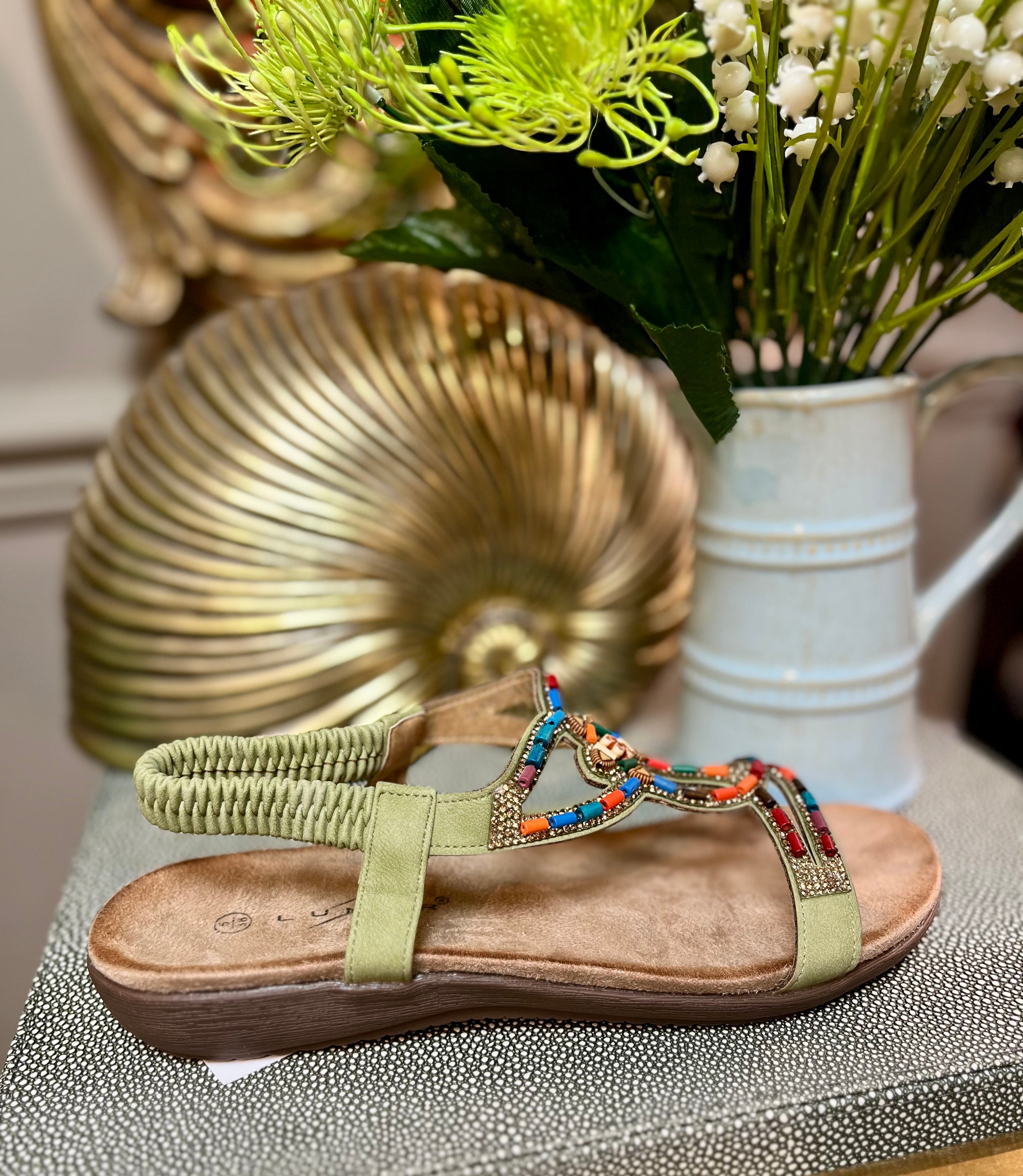 Mariella Lunar Sandal - Khaki