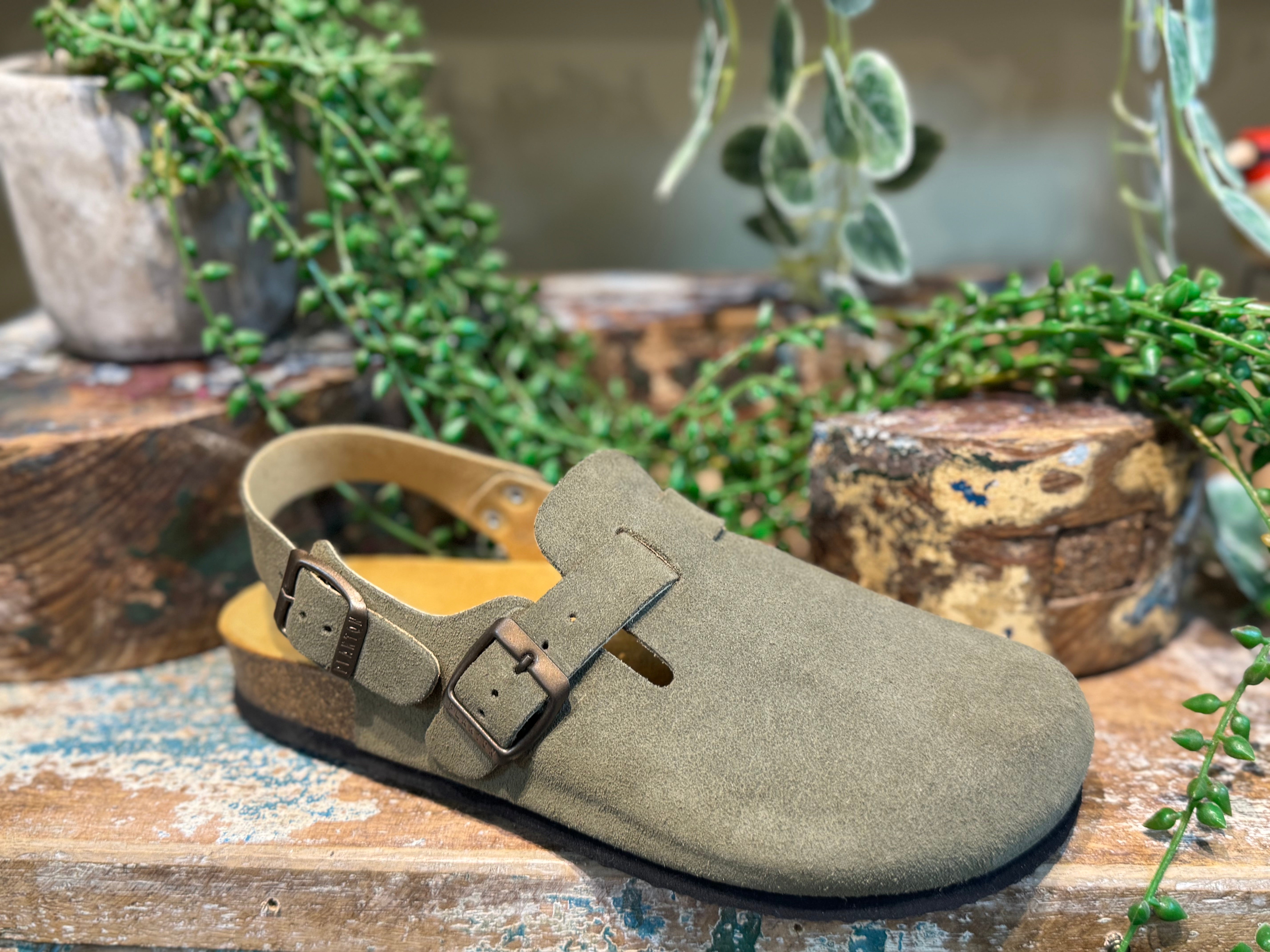 Plakton Clog WITH STRAP  - Light Khaki