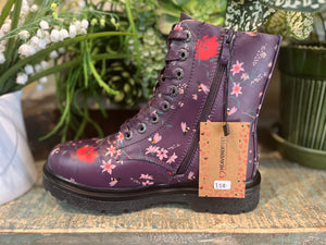 Heavenly Feet - Justina - Bee/Floral Purple