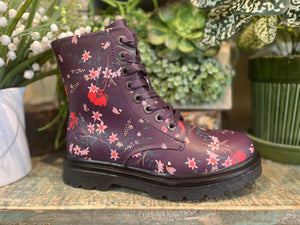 Heavenly Feet - Justina - Bee/Floral Purple