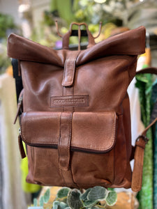 Sticks & Stones Messenger Leather Backpack