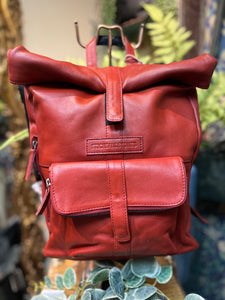Sticks & Stones Messenger Leather Backpack
