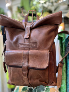 Sticks & Stones Messenger Leather Backpack