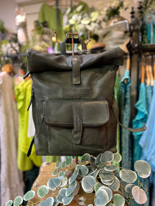 Sticks & Stones Messenger Leather Backpack