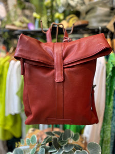 Stick And Stones Leather Courier Backpack