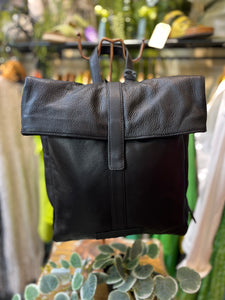 Stick And Stones Leather Courier Backpack