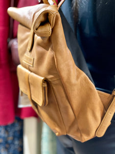 Sticks & Stones Messenger Leather Backpack