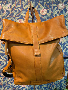Stick And Stones Leather Courier Backpack