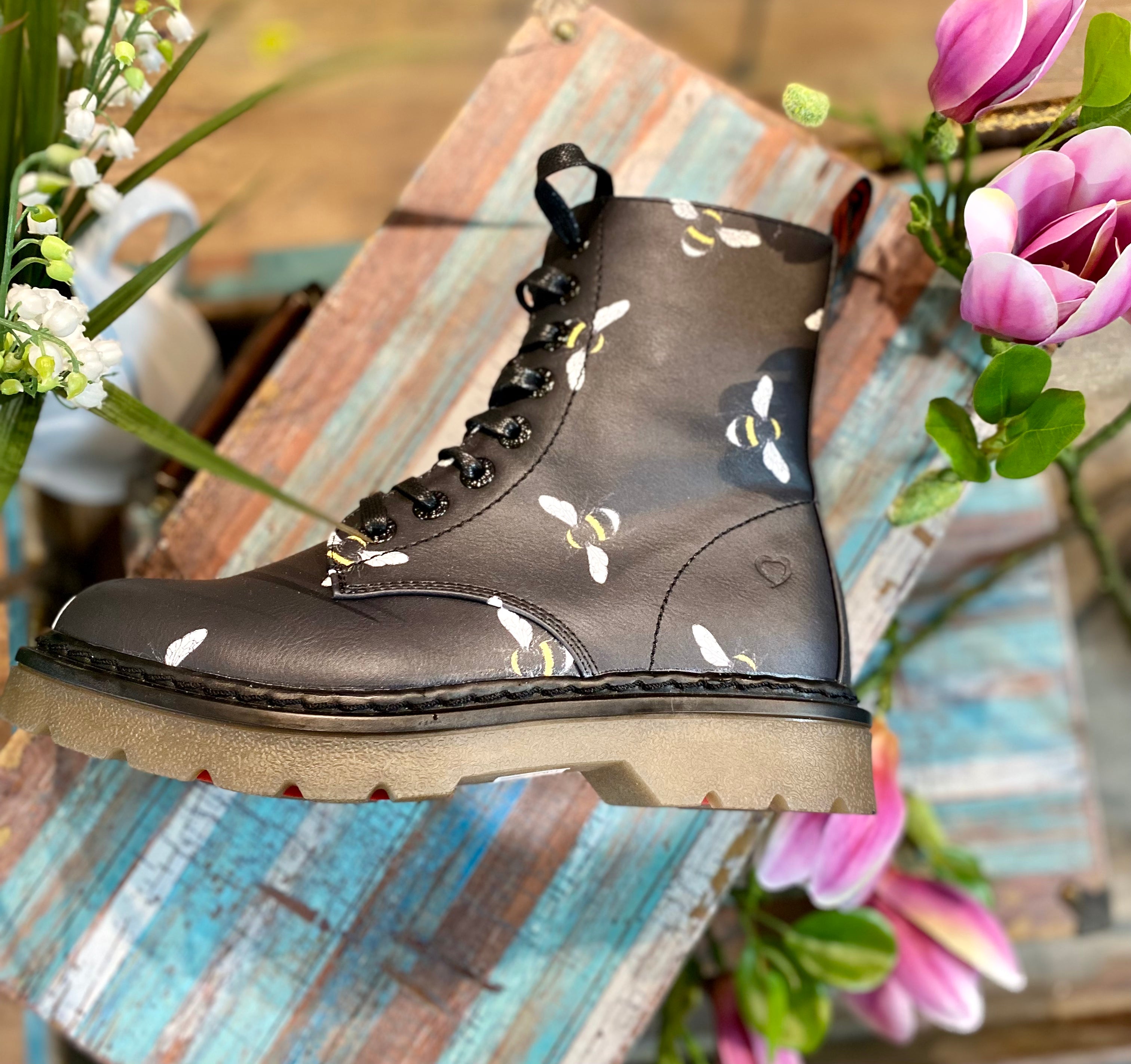 Heavenly Feet - Justina Boot - Black Bee