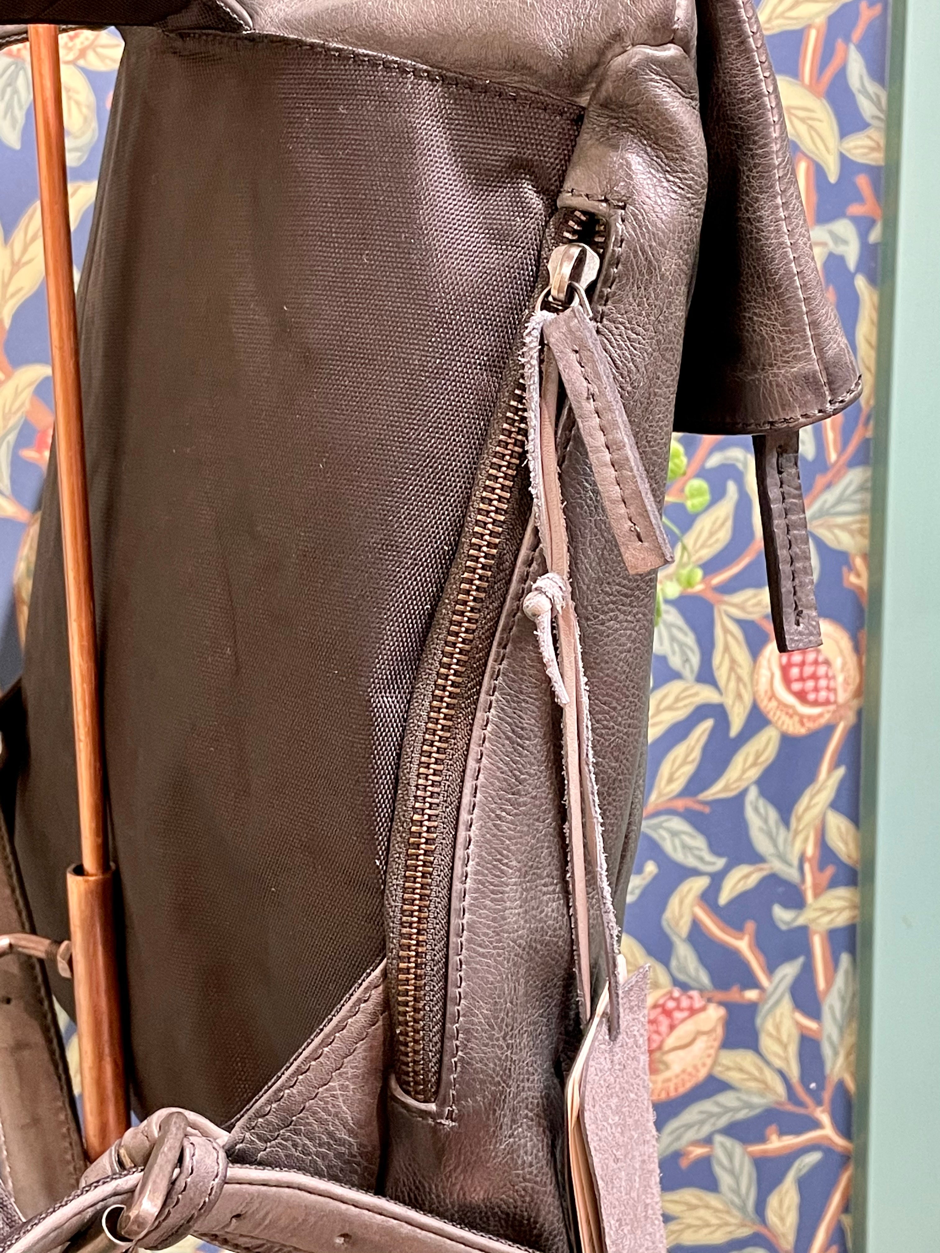 Stick And Stones Leather Courier Backpack