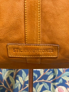 Stick And Stones Leather Courier Backpack