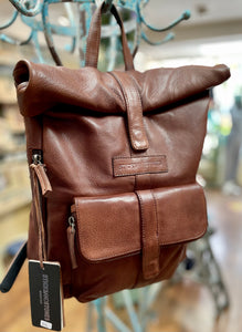 Sticks & Stones Messenger Leather Backpack