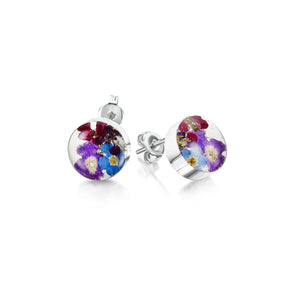 Shrieking Violet - Purple Haze Collection - Round Stud Earrings