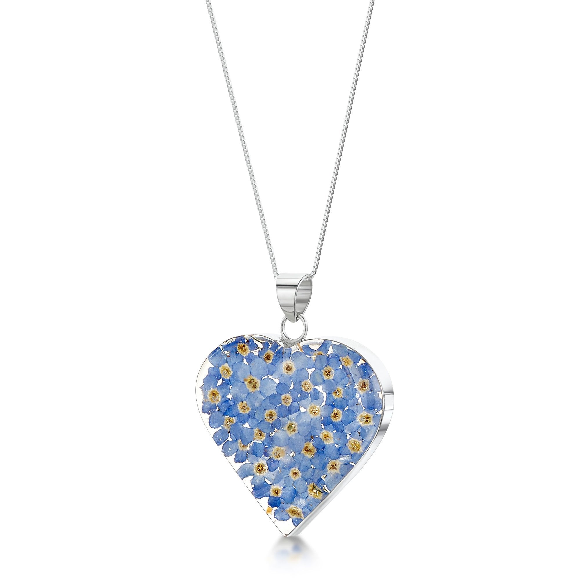 Shrieking Violet - Forget Me Not Collection - Large Heart Necklace