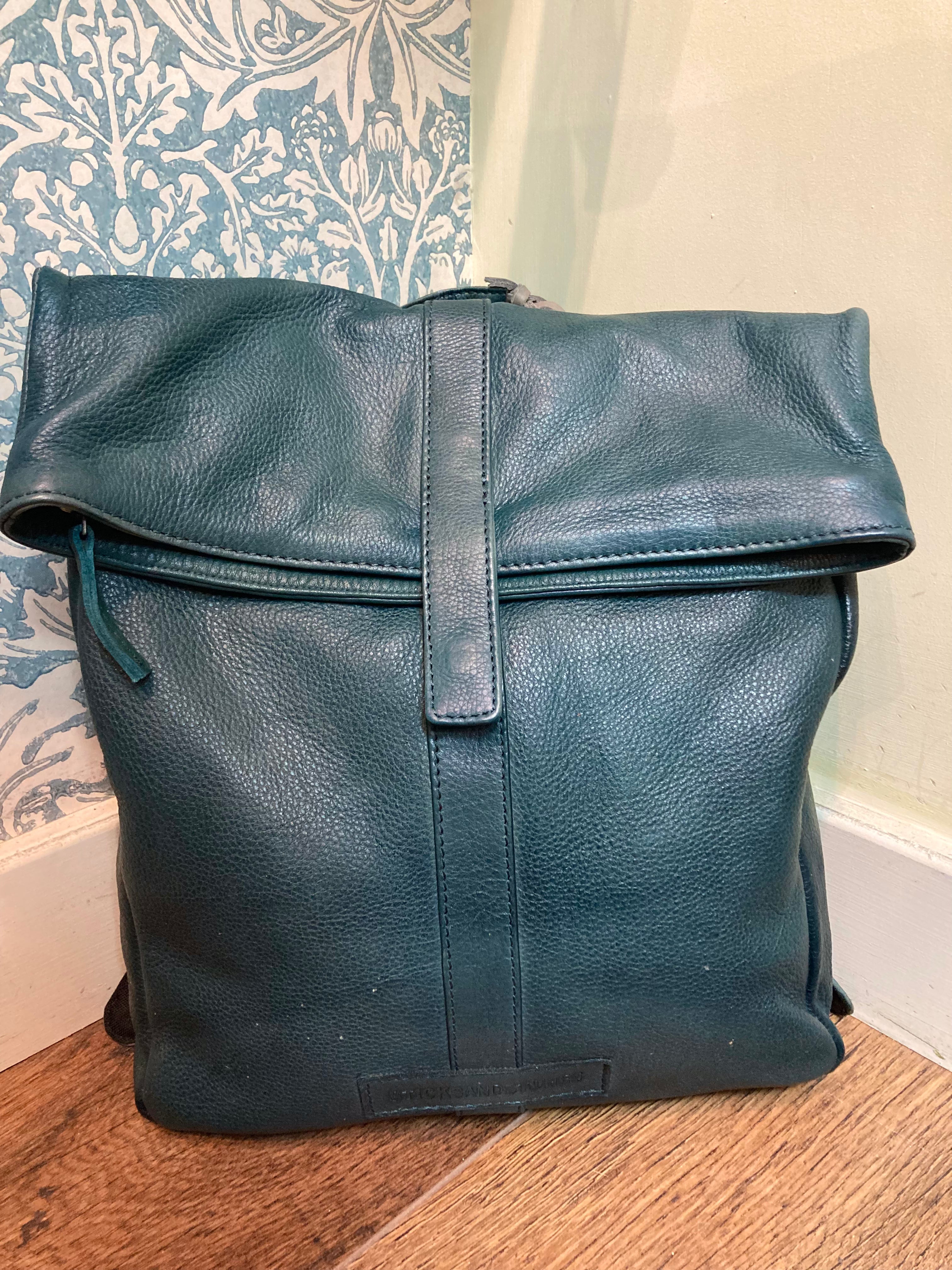 Stick And Stones Leather Courier Backpack