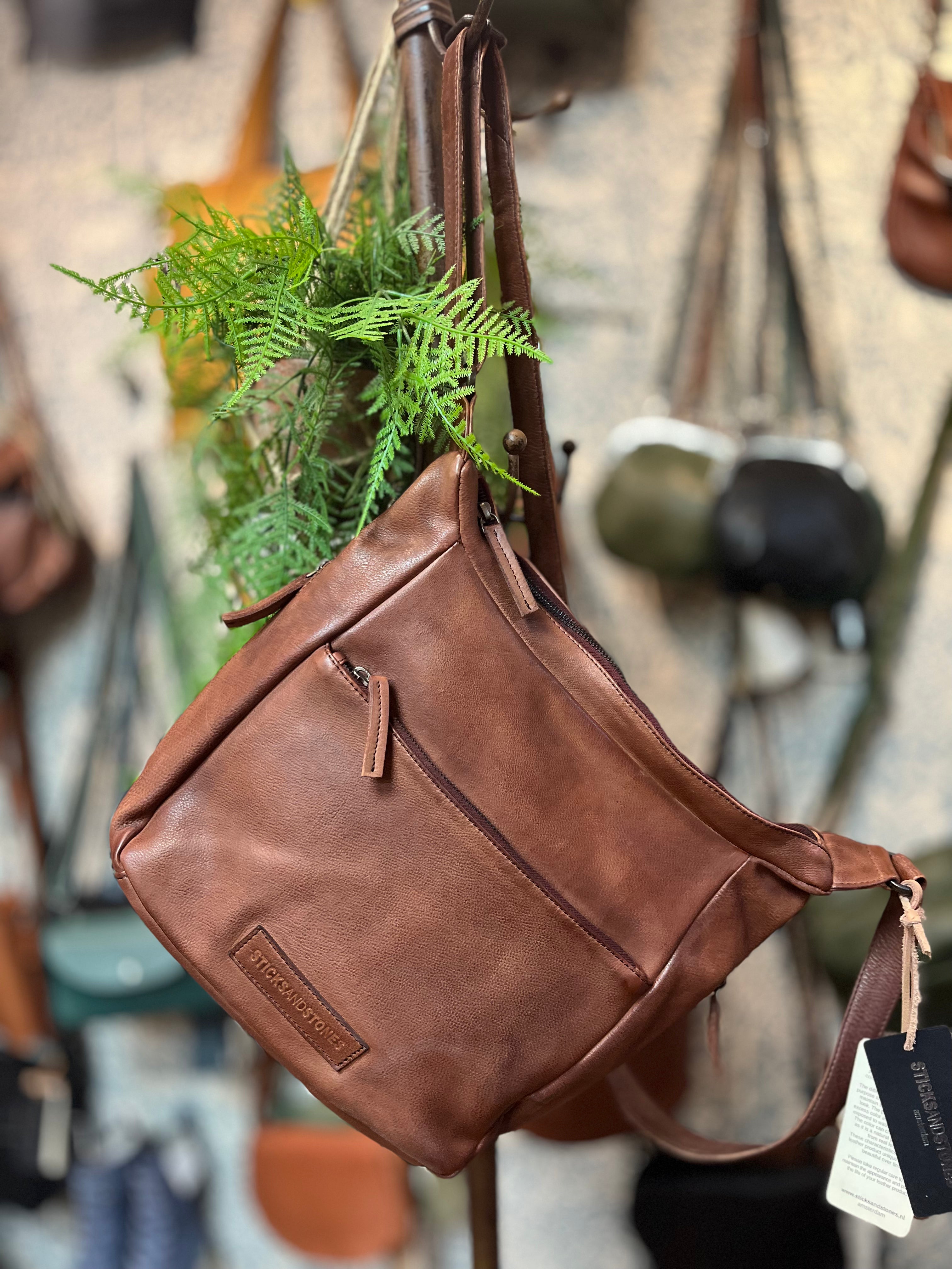 Sticks and Stones Leather Gaia Bag